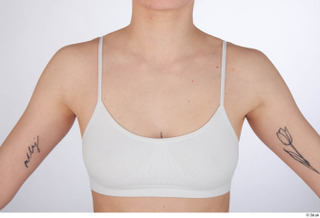 Unaisa breast chest lingerie underwear white sports bra 0001.jpg